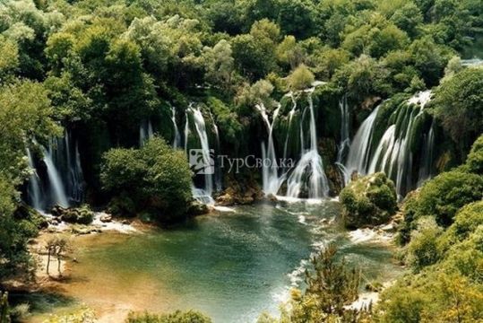 Водопады Кравице на реке Требижат