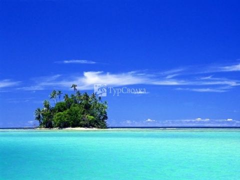 Необитаемый коралловый остров (между островами Мунда и Лола).
